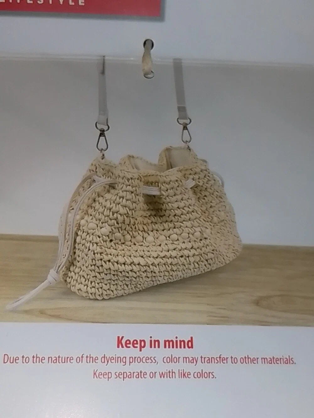 Handwoven Crossbody Bag - Cream